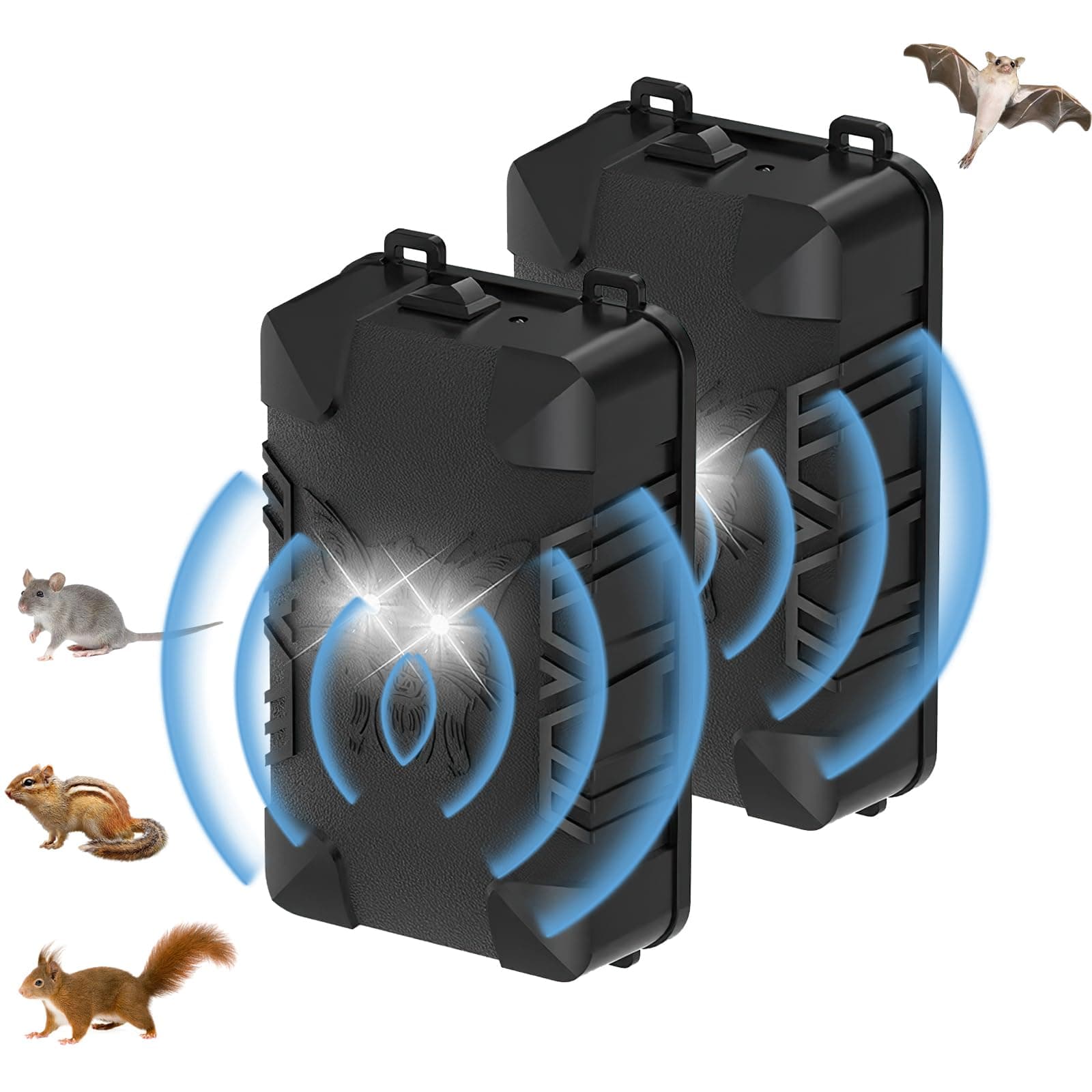 🚗🐭🔊 OBEST 2 Stück Marderschutz für Auto - Ultraschall Mäuseabwehr & Rattenabwehr