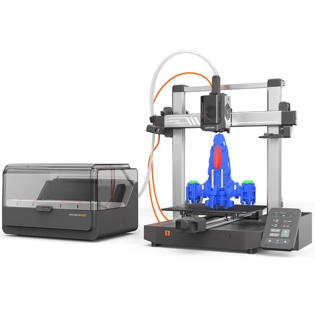🌈 Anycubic Kobra 3 V2 Combo 3D Drucker Mehrfarbig 🚀 600mm/s Hochgeschwindigkeit 📸 Verbesserte Auto Nivellierung