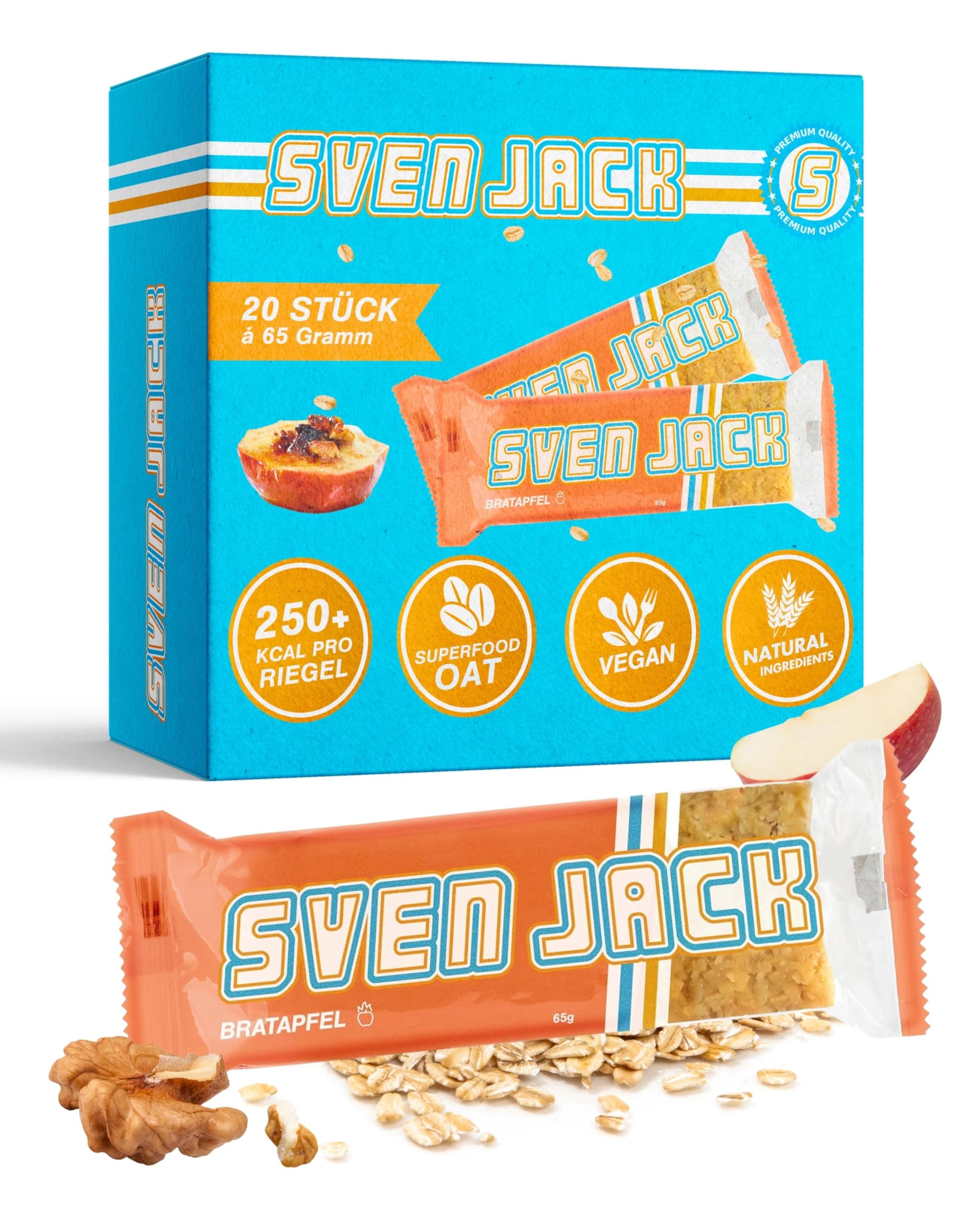 Sven Jack (Energy Cake) Haferriegel Bratapfel 20x 65g