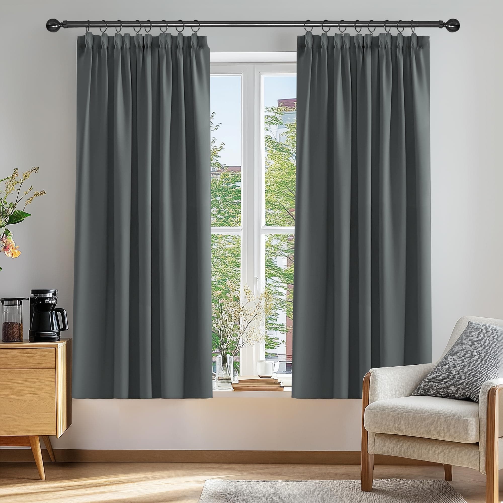 Deconovo Vorhang Blickdicht Gardinen Verdunkelung Vorhang Kinderzimmer Winter Extra Warm 🏡