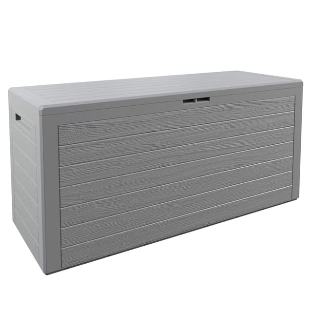 🌿 Casaria® Gartenbox 280L in Holz-Optik Grau - Praktisch & Stilvoll 🏡