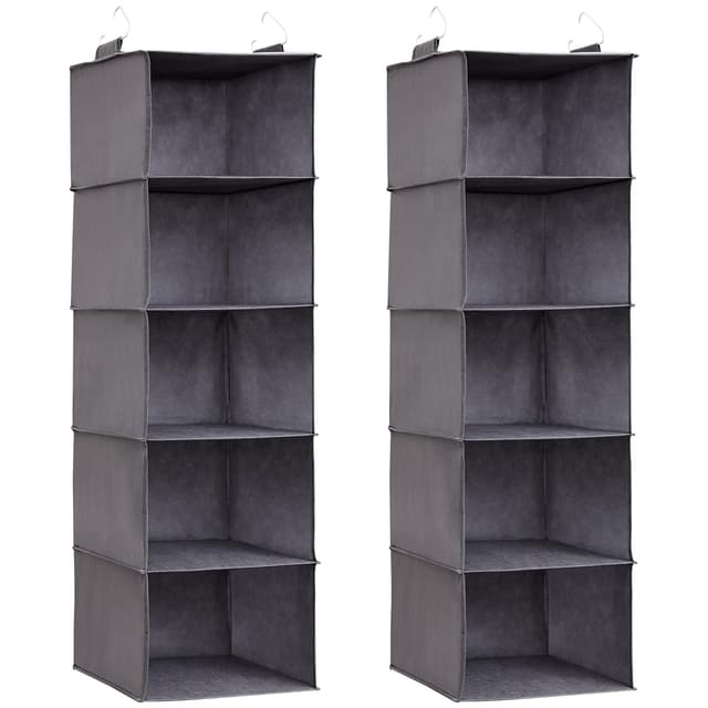 🌟 Lifewit 2 Stück Hängeregal, Schrank Organizer, Hängesystem Kleiderschrank 🌟