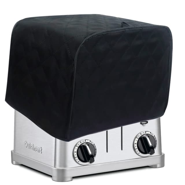 Boczif Toaster Staubabdeckung, 2-Scheiben Toaster, Küche kleine Haushaltsgeräte Abdeckungen (schwarz, klein) 🍞🛡️