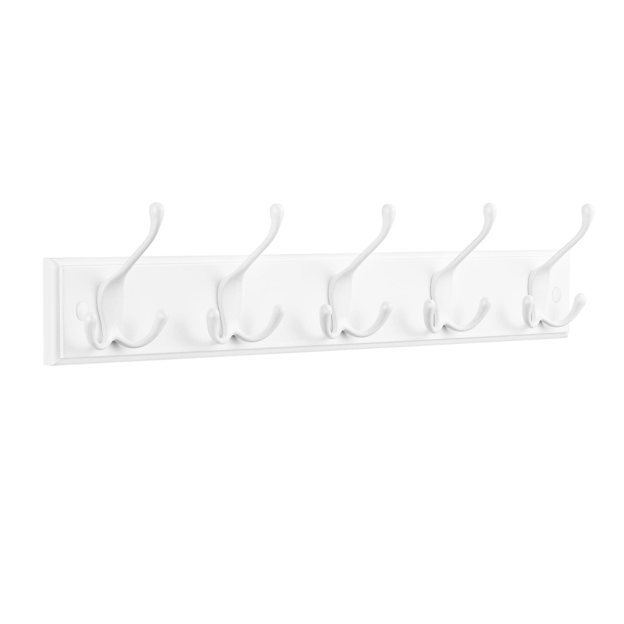 🌟 SONGMICS Wandgarderobe mit 5 Dreifach-Haken aus Metall - wolkenweiß LHR305W01