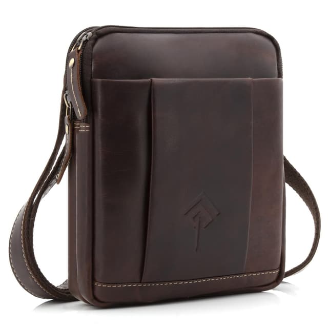 🎒 Ekavale Umhängetasche Herren aus Leder - Stylische Schultertasche Herren Vintage