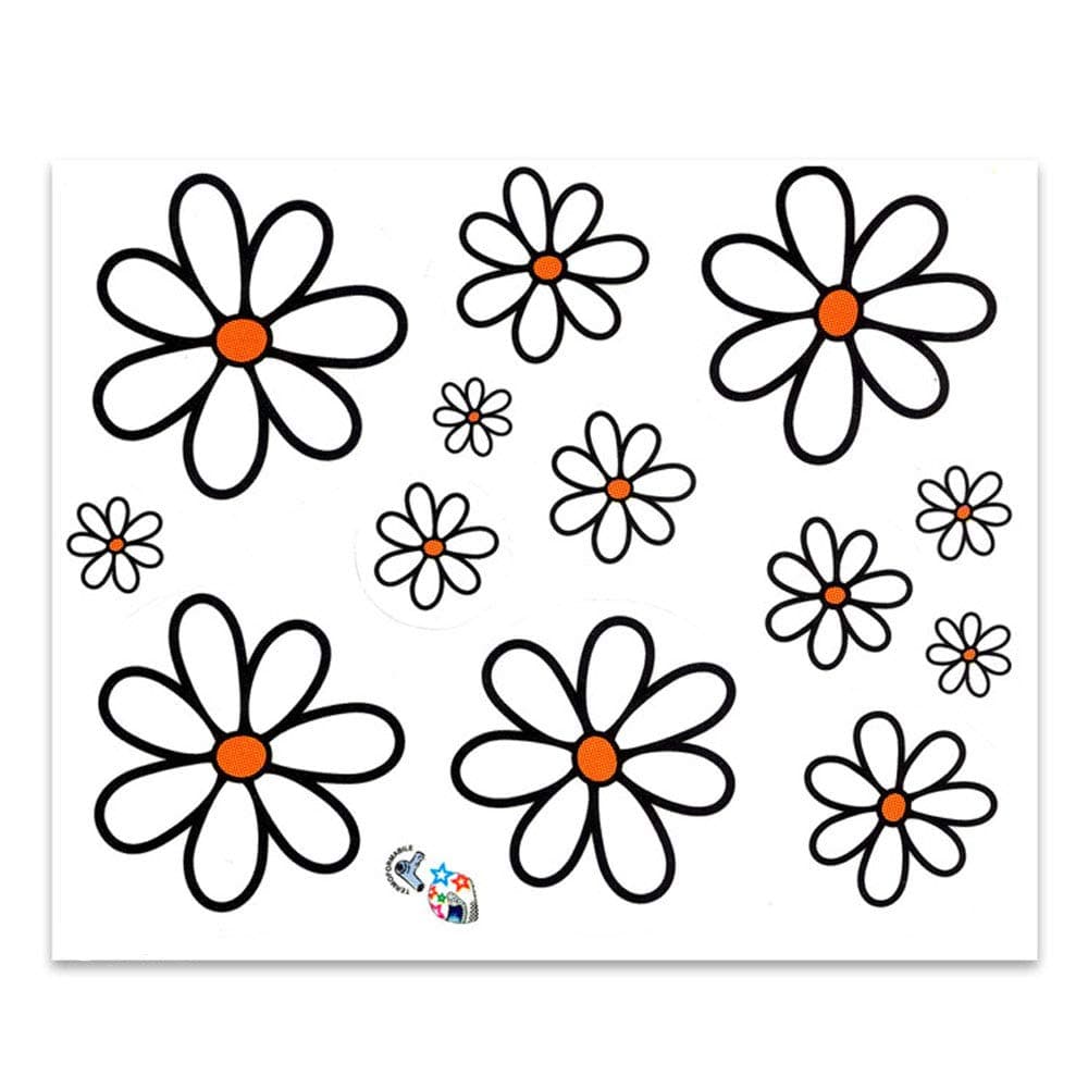 🌸🌼 4R Quattroerre.it 8070 Aufkleber Blumen Gänseblümchen, 14 x 16 cm 🌼🌸