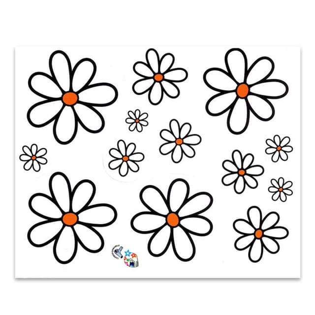🌸🌼 4R Quattroerre.it 8070 Aufkleber Blumen Gänseblümchen, 14 x 16 cm 🌼🌸