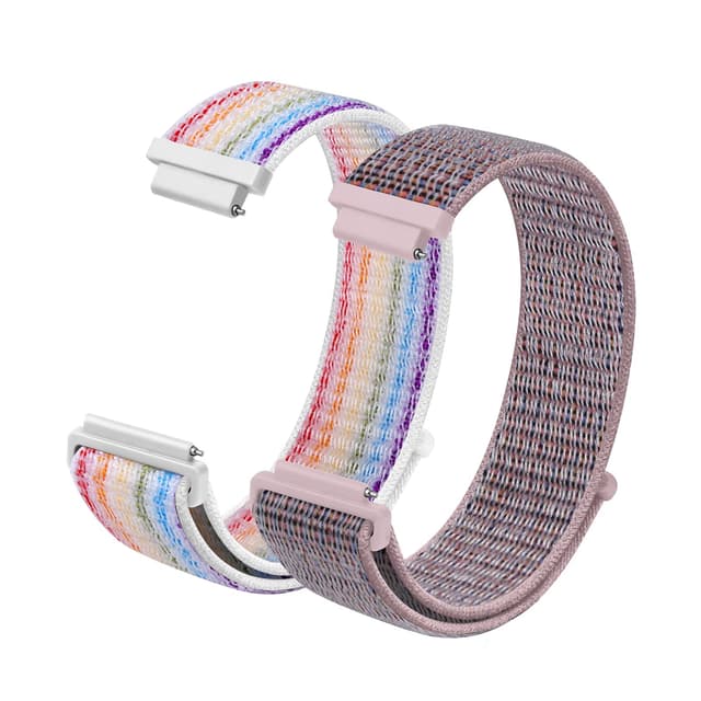 🌈 Vicloon Fabric Nylon Uhrenarmband, 16mm/18mm/20mm mit Smartwatch Armband Schnellverschluss
