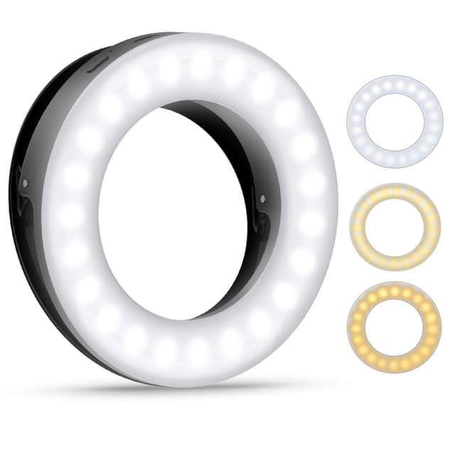📸 Criacr Selfie Licht: 40 LED Ringleuchte mit 3 Farben Einstellbare