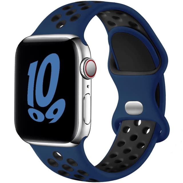 Upeak Sport Armband für Apple Watch | Atmungsaktiv Silikon Doppelloch Band 🏃‍♂️🌈
