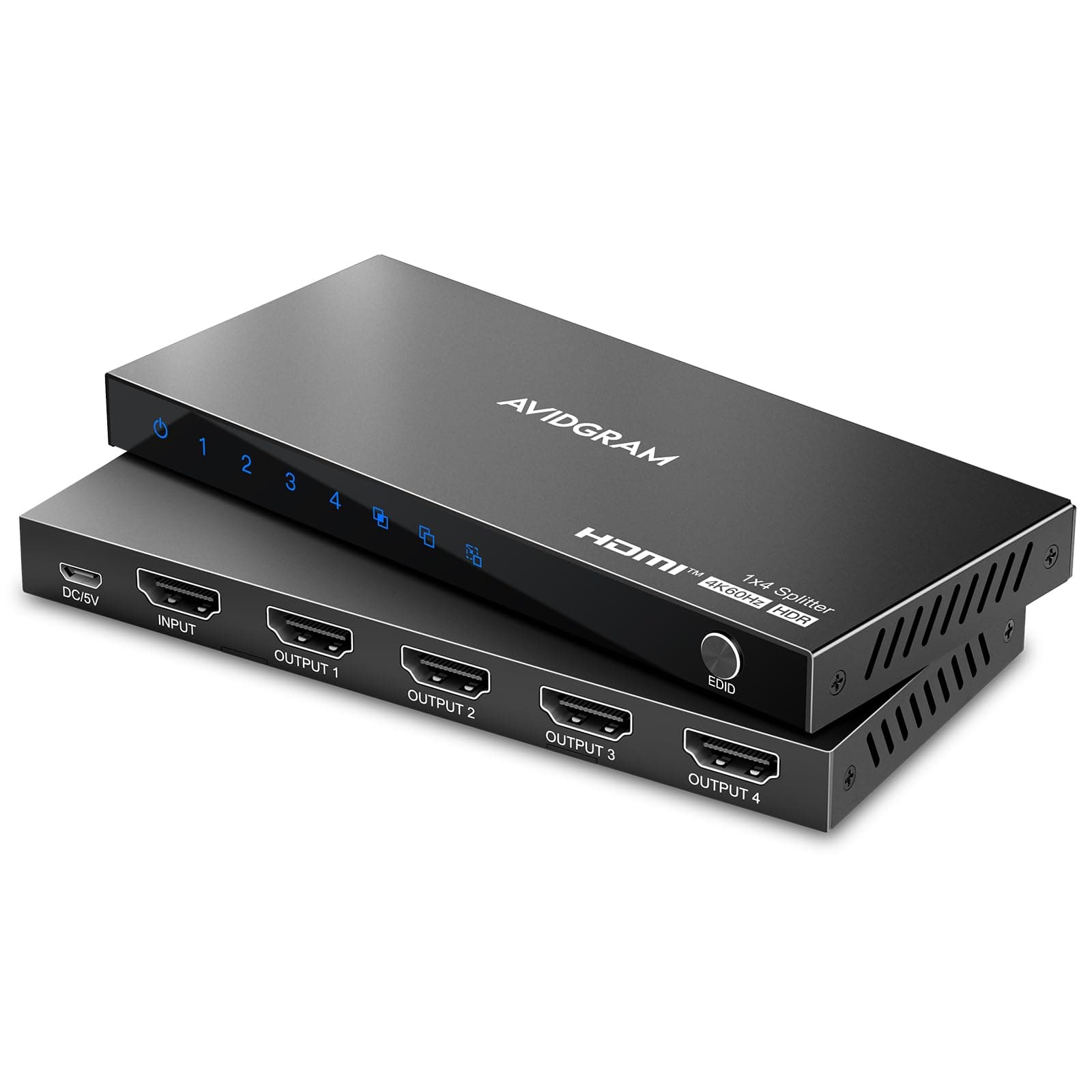AVIDGRAM HDMI Splitter 1 In 4 Out 4K 60Hz 4:4:4 📺🔌