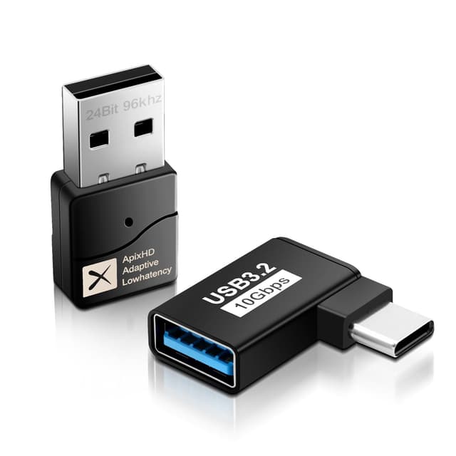 Pixelure 5.2-Bluetooth Dongle USB Aptx Low Latency Adapter 🎧🎮