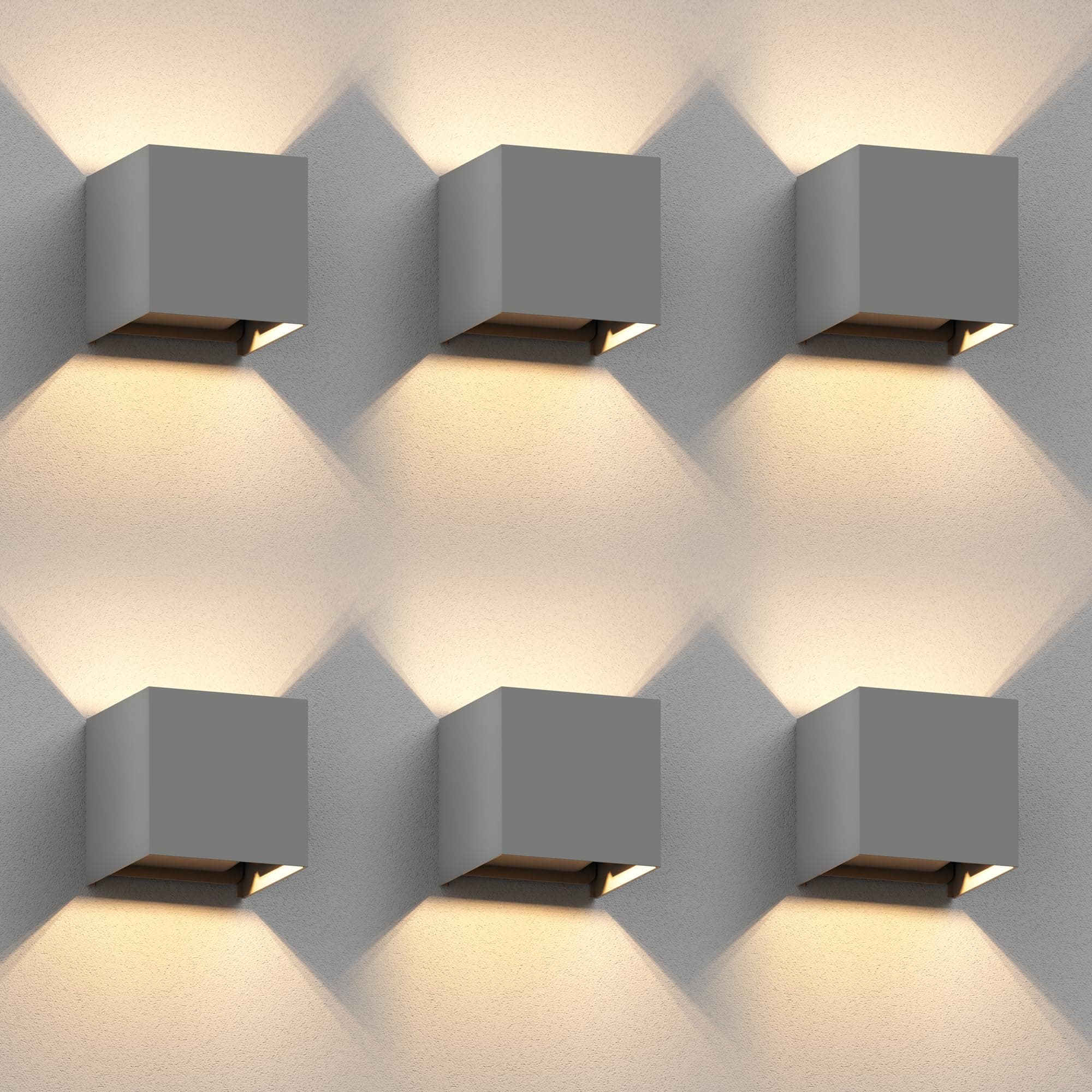 LEDscom.de Angebot: 6er Pack Wandleuchte CUBEL für Außenbereich 🌿💡