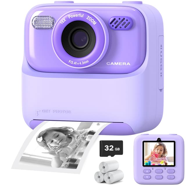 Sofortbildkamera Kinderkamera, 2,4 Zoll 1080P HD Kinder Digitalkamera 📸🎁
