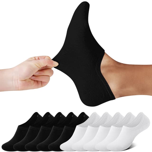 FALARY Sneaker Socken Damen & Herren 10 Paar Füßlinge Sneakersocken
