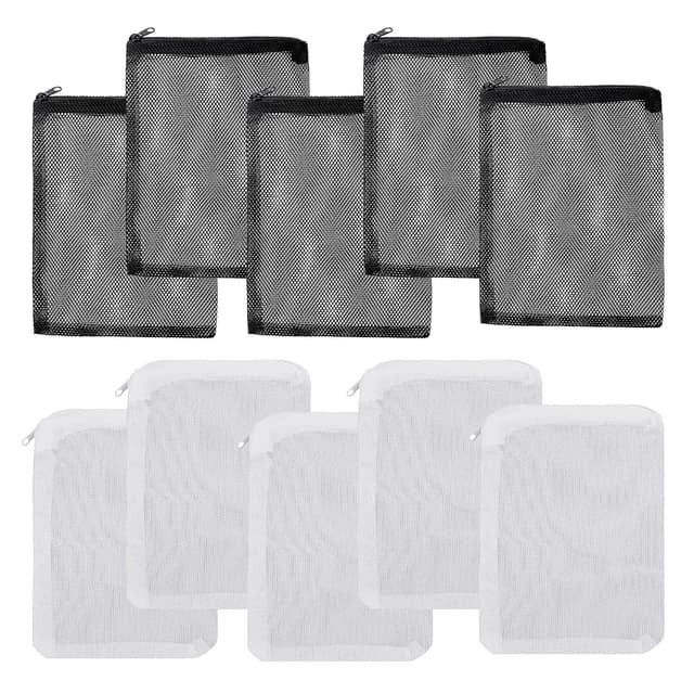 🐠 10 Stück Aquarium Filterbeutel mit Reißverschluss und hoher Durchflussrate - Deal!