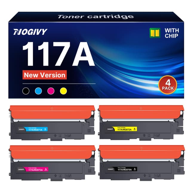🌟 Super Deal! NOGIVY 117A Toner Set für HP Color Laser MFP 🖨️