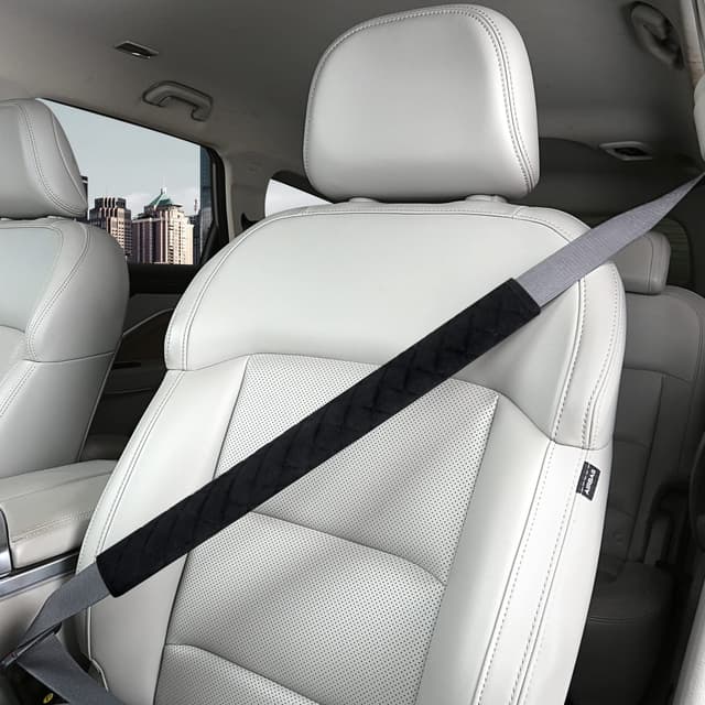 🚗🌟 Weiche Auto-Sicherheitsgurtbezüge für alle! 50cm Schwarz - 1 Stück 🌟🚗