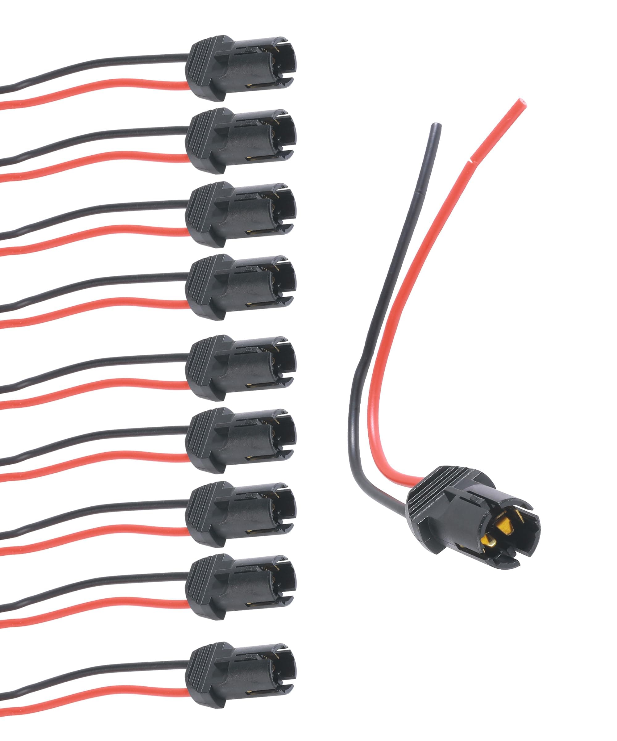 🌟 Flaconi 10PCS T10 Lampen Buchse für Auto - LED Lampenfassungen Vorverdrahteter Kabelbaum Stecker Adapter 🚗💡