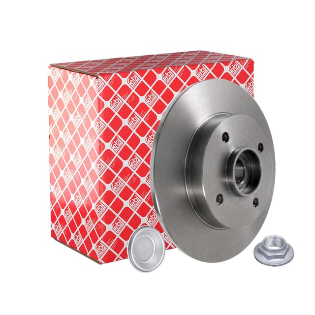 🚗 FeBi Bilstein 32782 Bremsscheibe mit Radlager, ABS-Impulsring, Achsmutter und Schutzkappe - 1 Stück