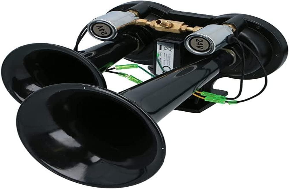 🚚🔊 All Ride Drucklufthorn - 2-Ton - 24V - Schwarz - Sonderangebot!