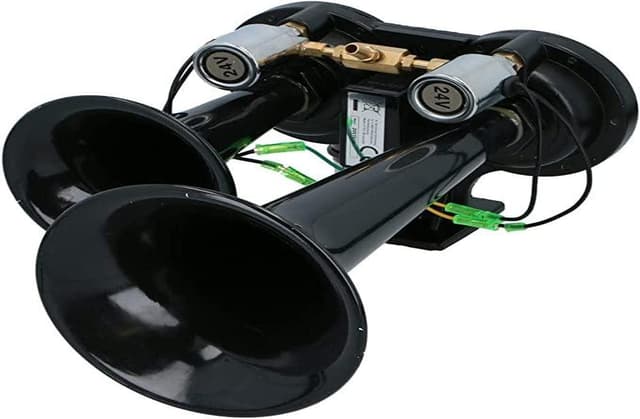 🚚🔊 All Ride Drucklufthorn - 2-Ton - 24V - Schwarz - Sonderangebot!