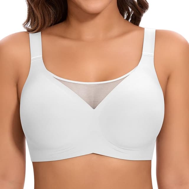 Jiuday BH Damen ohne Bügel Große Brüste Starker Halt Push Up BH ohne Buegel 🌟