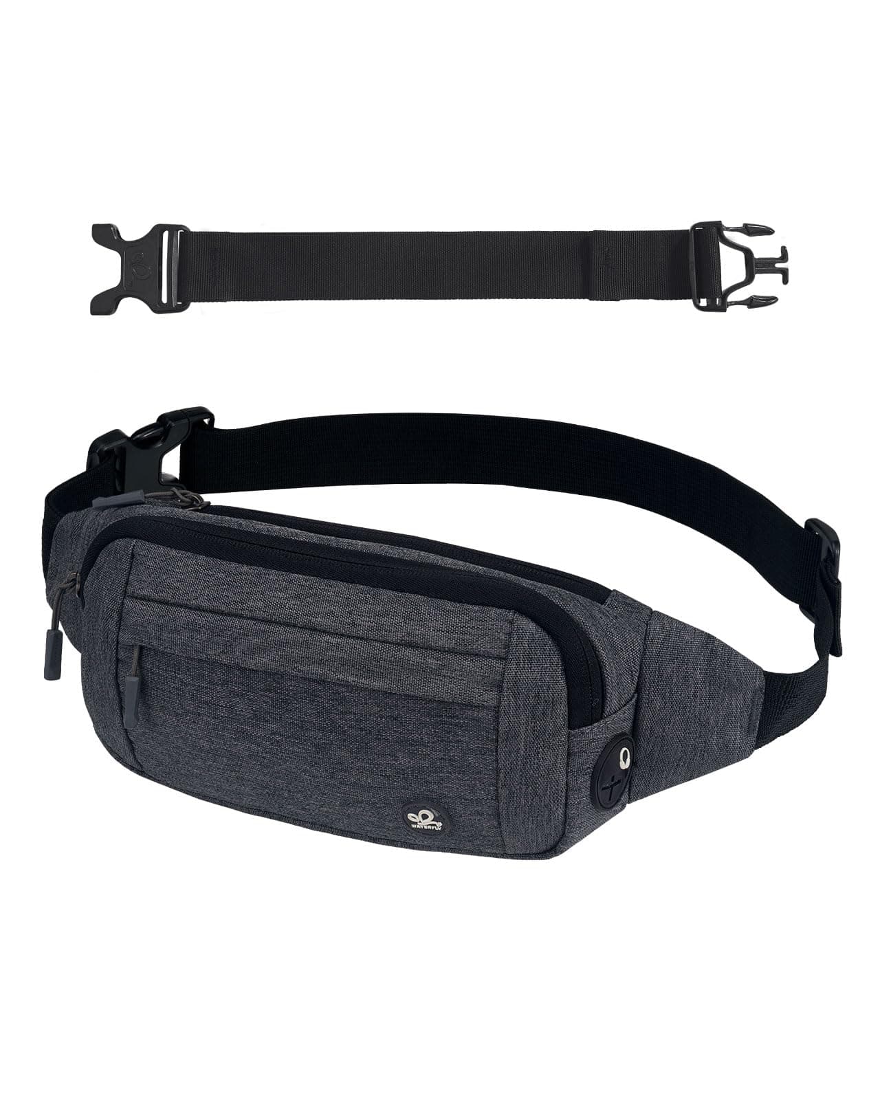 🎒 WATERFLY Bauchtasche Hüfttasche Herren Damen: Klein Gürteltasche Sport Bum Hip Bag Männer Frauen Waist Fanny Pack