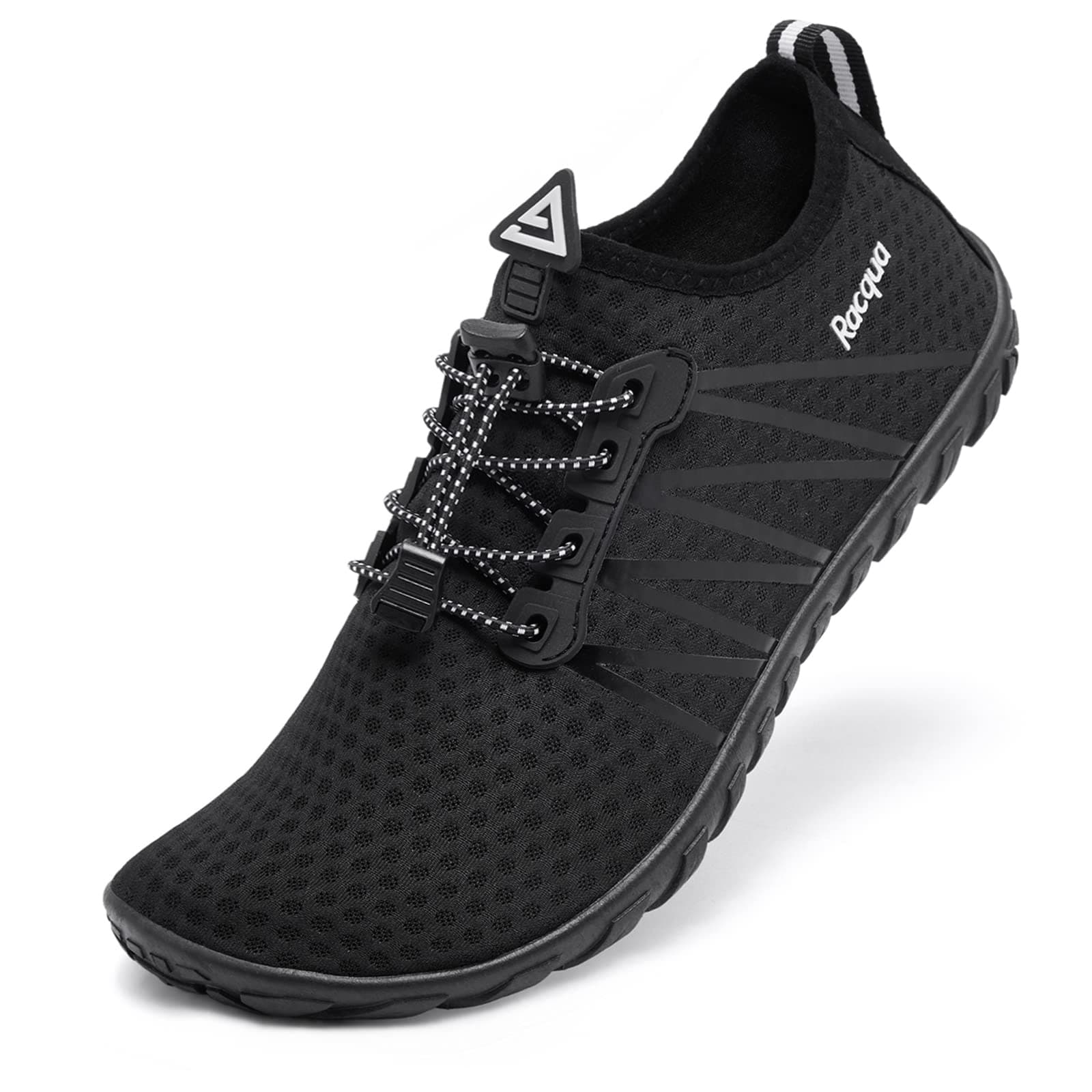 🌊👟 Racqua Wasserschuhe Strandschuhe Damen Badeschuhe Herren Schwimmschuhe Unisex 42 EU Hd137 Black
