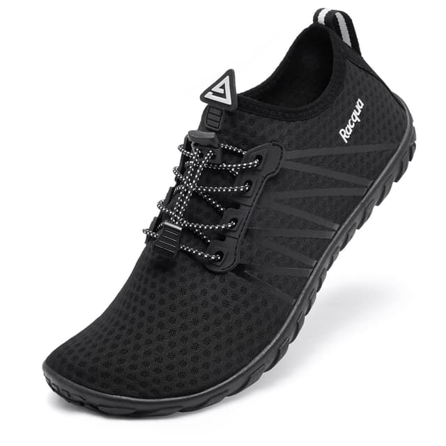 🌊👟 Racqua Wasserschuhe Strandschuhe Damen Badeschuhe Herren Schwimmschuhe Unisex 42 EU Hd137 Black