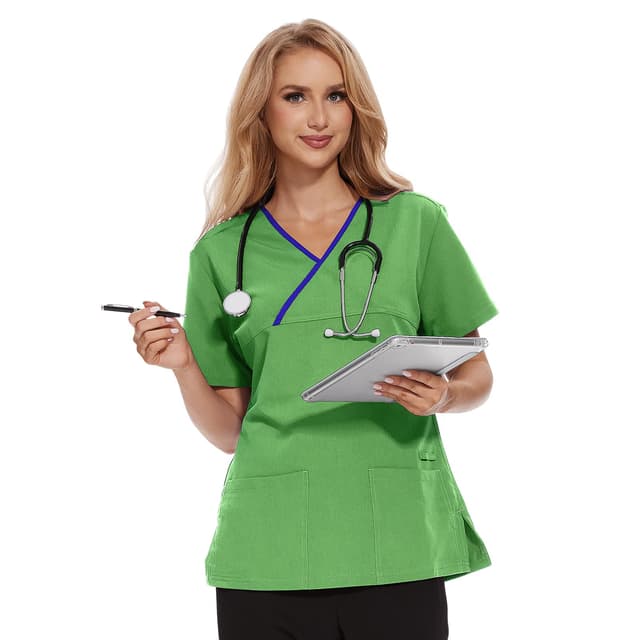 JONATHAN UNIFORM Damen Pflege Kasack 🌈 Günstig Krankenschwester Berufskleidung 🩺 L Grün