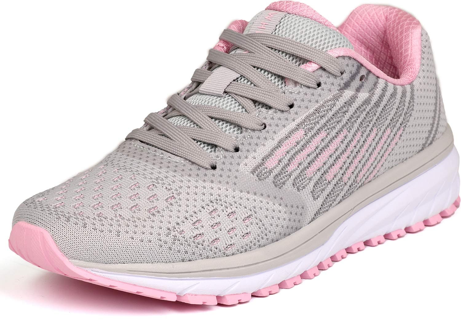 👟🏃‍♂️ WHITIN Laufschuhe Herren Damen Turnschuhe Sportschuhe 36-47 38 EU Grau Rosa