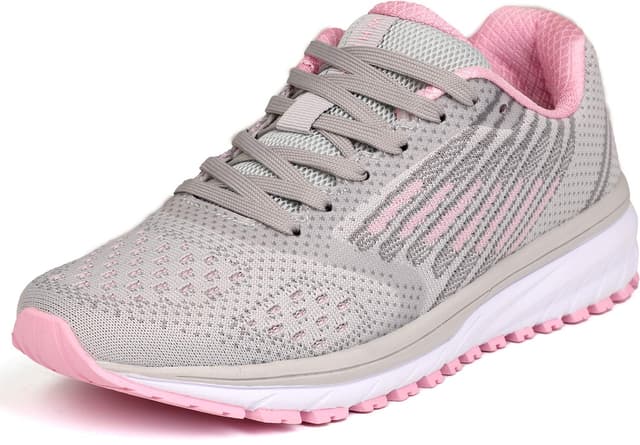 👟🏃‍♂️ WHITIN Laufschuhe Herren Damen Turnschuhe Sportschuhe 36-47 38 EU Grau Rosa