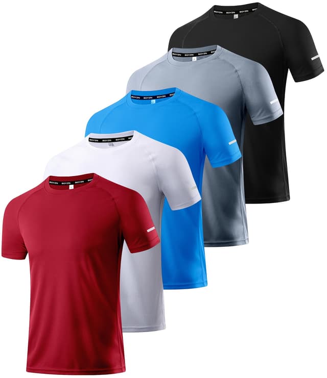 Angebot: Boyzn 5er Pack Sport Tshirts Herren