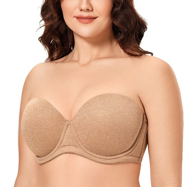 🌟 Super Deal: DELIMIRA Damen Trägerloser BH mit bügel Große Größen 🌟