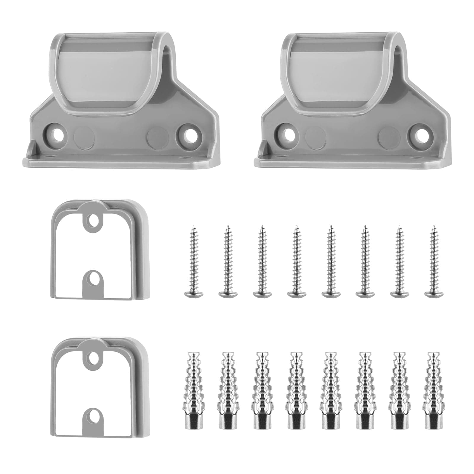 👶🐾 MYPIN Retractable Baby Gate Ersatzteilset - Haustiertor Komplettset Grau