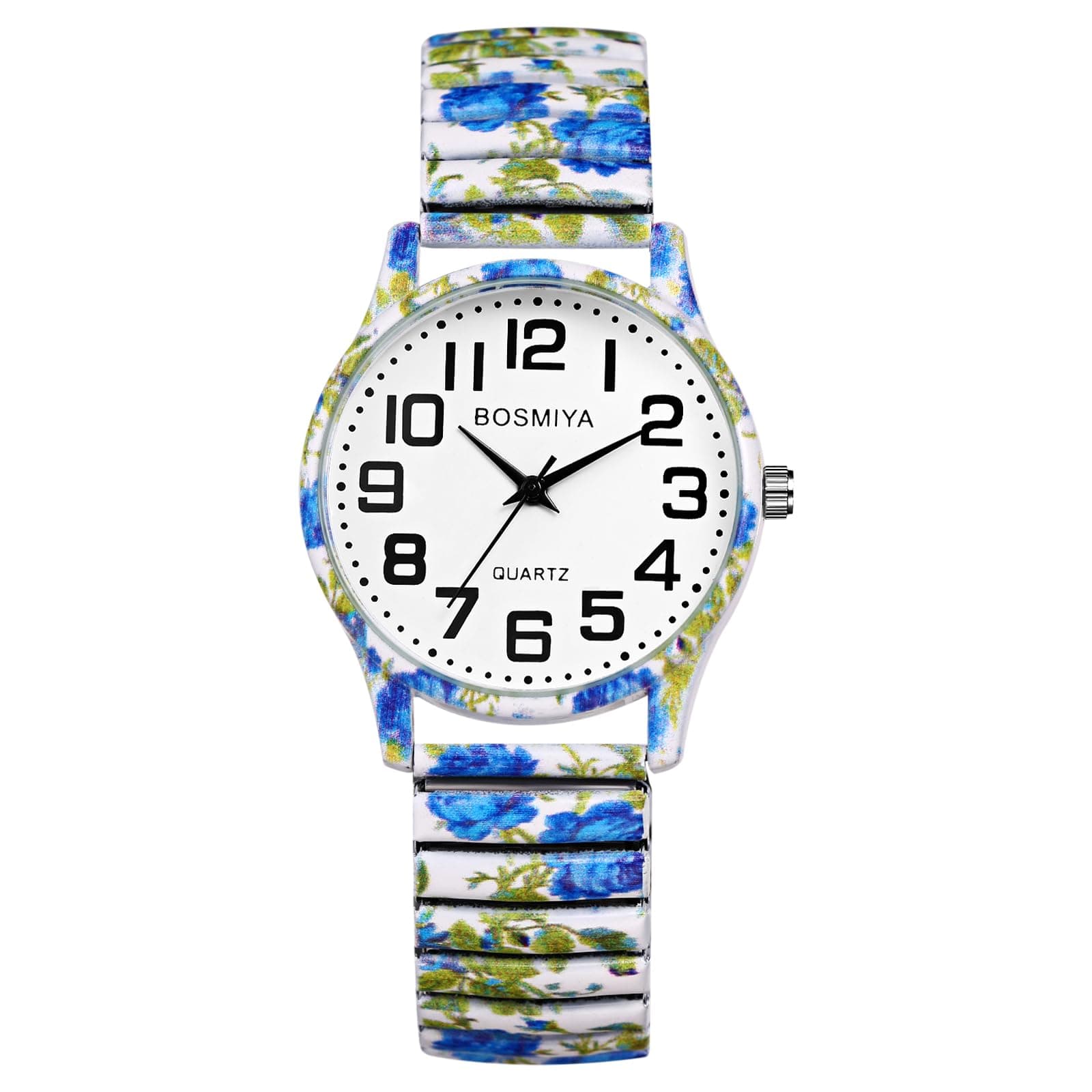 Avaner Uhren Damen Bohemian Stil: Stretchband Armbanduhr mit Großen Arabischen Ziffern
