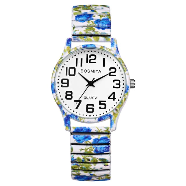 Avaner Uhren Damen Bohemian Stil: Stretchband Armbanduhr mit Großen Arabischen Ziffern