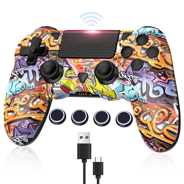 🎮 Drahtloser PS4-Controller mit Dual Vibration & 6-Achsen-Sensorik