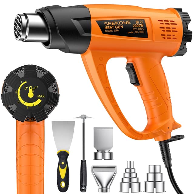 🔥 SEEKONE Heißluftpistole Kit - Schnelle Erwärmung und Sicherheit 🔥