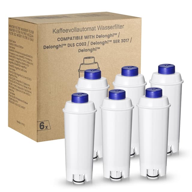Mutital 6 Stück Kaffeevollautomat Wasserfilter - Ersatz für DeLonghi Kaffeemaschinen