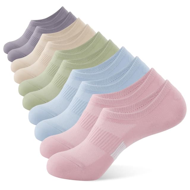 🧦 BUDERMMY Sneaker Socken Damen 35-38 39-42 | Kurze Unsichtbar No Show Socken Damen Mehrfarbig 39-42 🌈