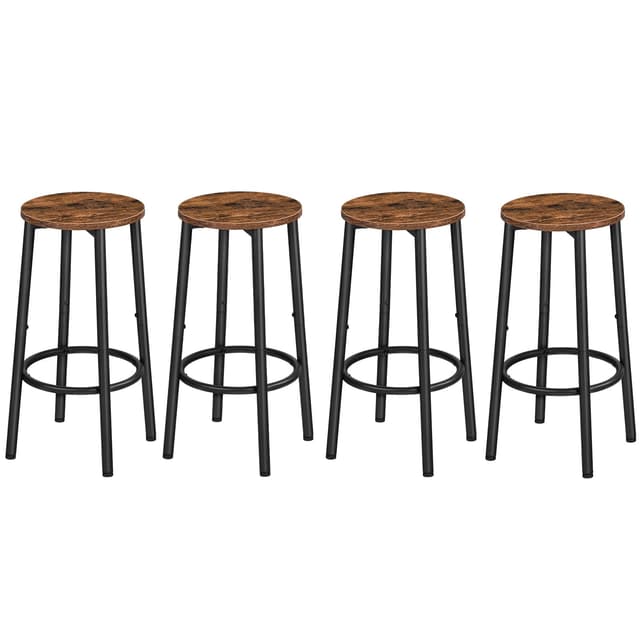 🌟 HOOBRO Barhocker, 4er-Set, Barstühle, Küchenstühle mit Metallrahmen 🌟