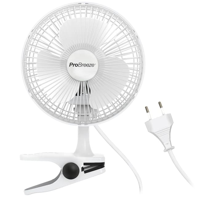 🌬️ Pro Breeze Mini Ventilator mit Clip, 20 cm Durchmesser - Weiß