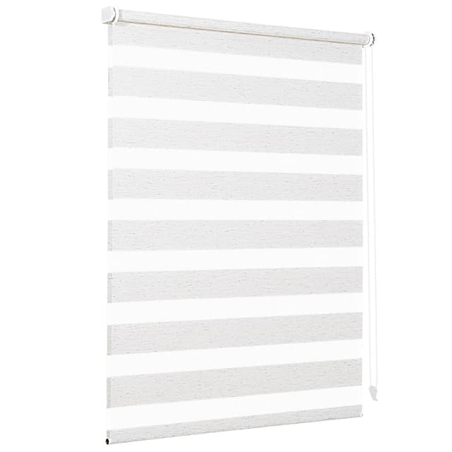Sekey Doppelrollo Klemmfix ohne Bohren für Fenster, Doppelrollo 50 cm breit, Duo Rollo Jalousie Sonnenschutz