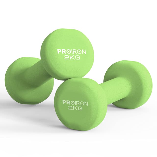 PROIRON Neopren Kurzhanteln Set für Frauen und Kinder 2 X 2KG