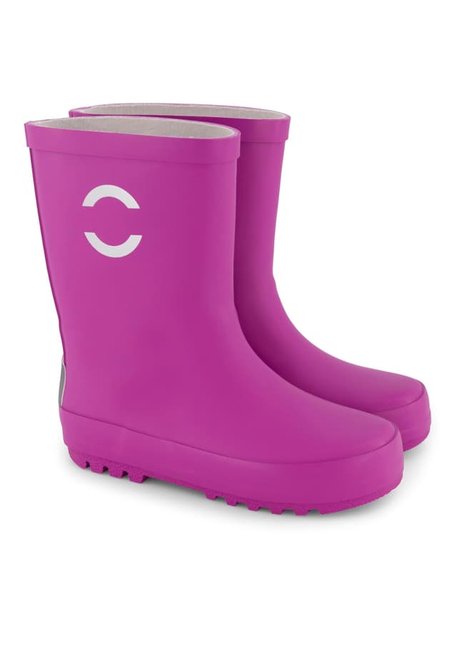 🌵 Mikk-line Gummistiefel Kinder | Gefütterte Regenstiefel Kinder | Wasserdichte Gummistiefel | Regenschuhe & Kinderstiefel 25 EU Purple Cactus Flower