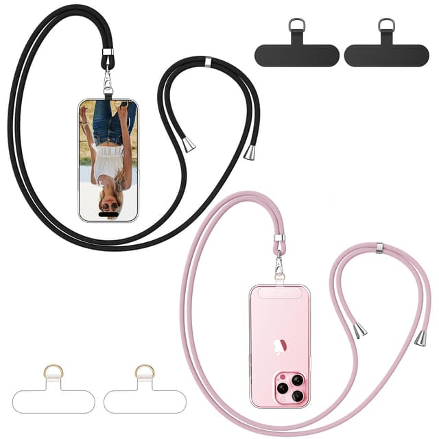 Caslord Handyband Universal 2 Stück - Schwarz+Roségold 📱