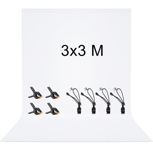 Vevelux Fotografie-Hintergrund 3 * 3 M mit 100% Polyester & Studio Zubehör 📸
