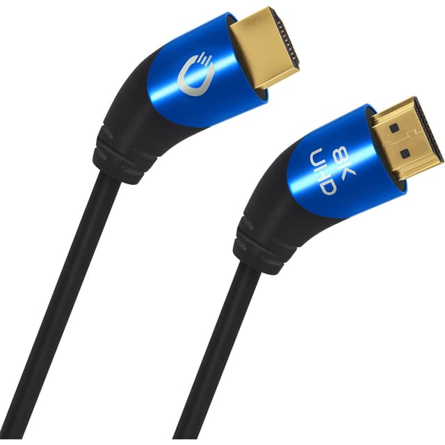 🔥 Oehlbach Shape Magic 40-8K Ultra High Speed 2.1 HDMI-Kabel - Zertifiziert 48 Gbps 1m Schwarz